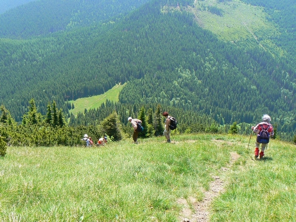 zostup do Rztockho sedla