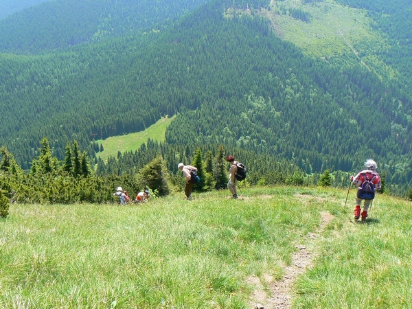 zostup do Rztockho sedla