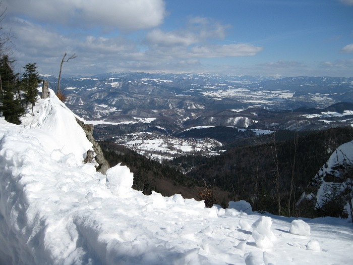 Kremnick vrchy v zime