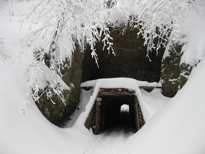Tunel zima 2012, tajovská strana.