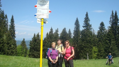 V sedle Priehybina 1270 m