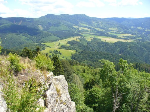 Pohľad z Vysokej na Vepor a Hrb