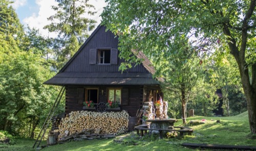 Drevené chalúpky na Podoline