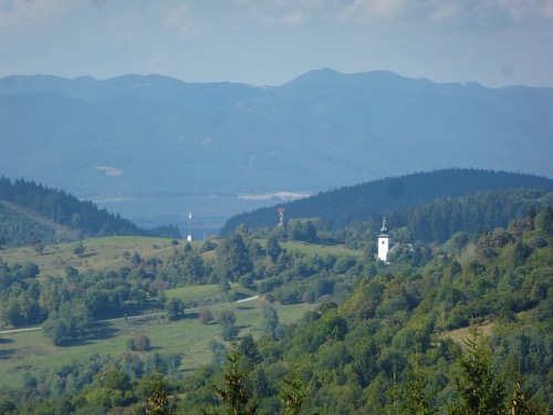 Výhľad na stred Európy pri Kremnických Baniach