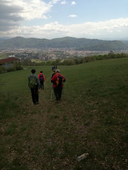 Zostup z vysielača bol už v zamračenom počasí.