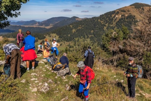 Blízko vrcholu kopca Kriačkov (Minčol) 1397 m