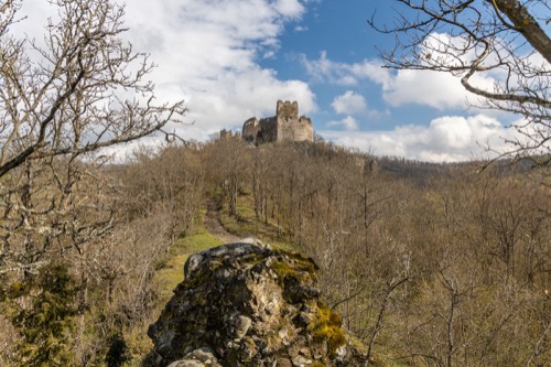 Panoráma hradu Čabraď
