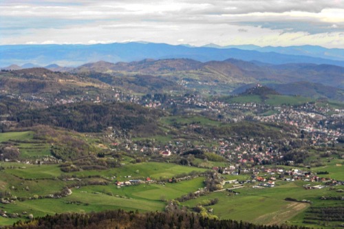Výhľady zo Sitna - smer Banská Štiavnica